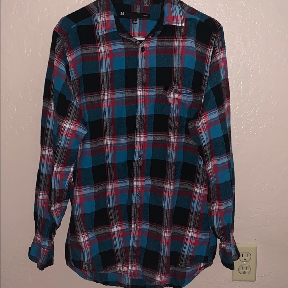 Multi colored flannel
